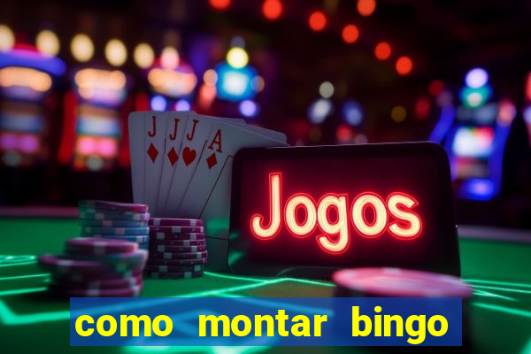 como montar bingo brinquedos toia